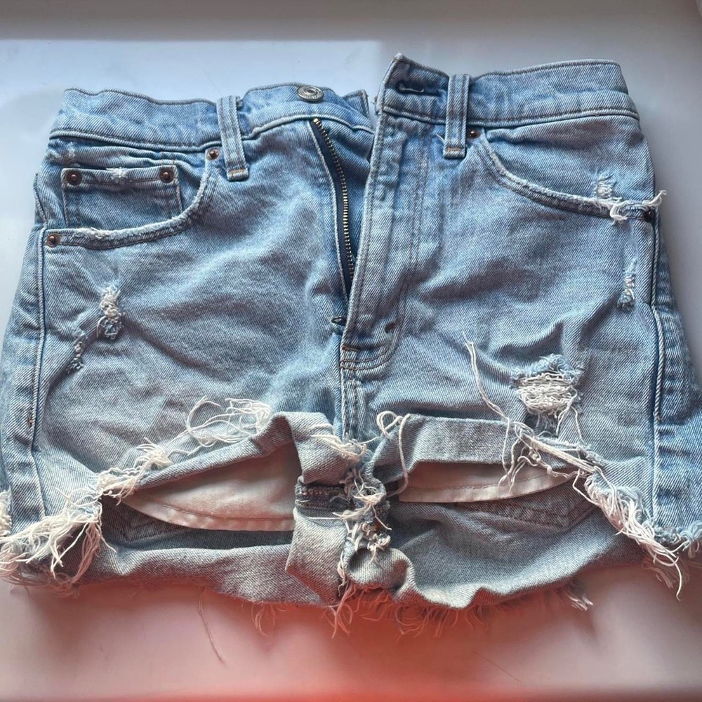 High rise mom shorts
